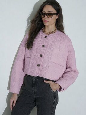 NWT Xirena Jacket Paley Quilted in Pale Pink